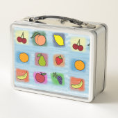 Box Boîte à lunch en métal surprise de fruits (Dos)