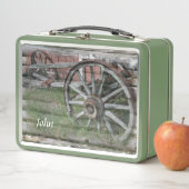 Box Boîte à lunch en Wagon rustique de style occidenta (En situation)