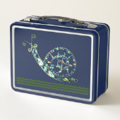 Box Boîte à lunch - Escargot en pierre bleue (Dos)