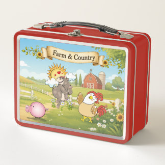 Box Boîte à lunch Fermes et Campagne – École d'animaux