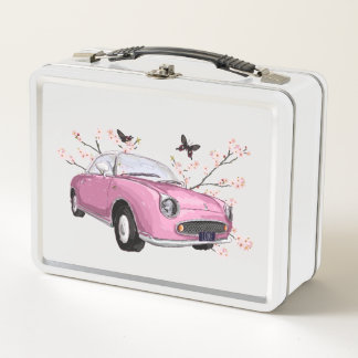 Box Boîte à lunch Figaro rose - lunchtrommel roze figa