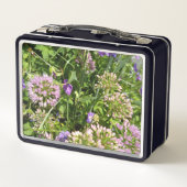 Box Boîte à lunch Fleurs de Prairie Fleurie Violette (Dos)
