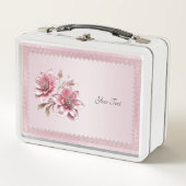 Box Boîte à lunch Fleurs roses modernes (Devant)