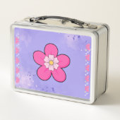 Box Boîte à lunch florale pour filles (Dos)