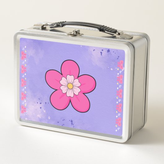Box Boîte à lunch florale pour filles (Devant)