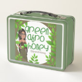 Box Boîte à lunch Green Afro Honey 1 (Dos)