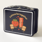 Box Boîte à lunch « Lettuce Be Together » – Mignonne e (Devant)