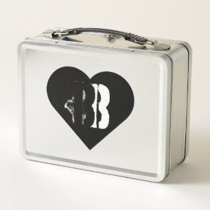 Box Boîte à lunch métallique à cœur barbelé rose Cyber