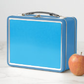 Box Boîte à lunch métallique | Bleu clair | Classique (En situation)