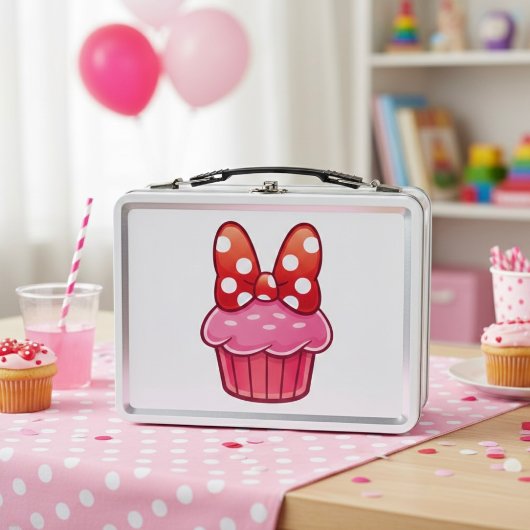 Box Boîte à lunch métallique Cupcake
