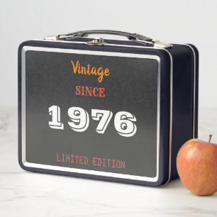 Box Boîte à lunch métallique vintage 1976 Édition limi
