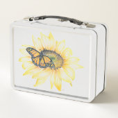 Box Boîte à lunch - Monarque sur tournesol (Dos)