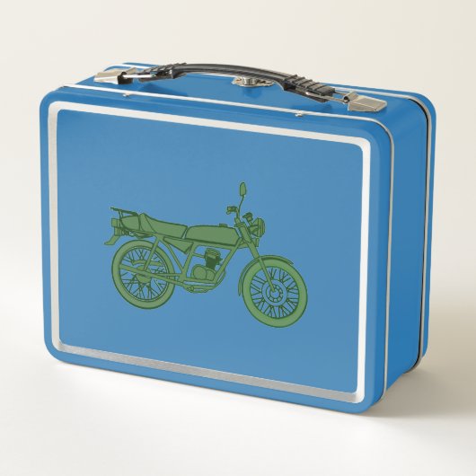 Box Boîte à lunch moto vintage (Dos)
