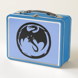 Box Boîte à lunch noire Dragon Blue