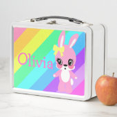 Box Boîte à lunch Olivia rainbow (En situation)