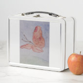 Box Boîte à lunch papillon rose (En situation)