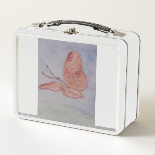 Box Boîte à lunch papillon rose (Devant)