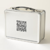 Box Boîte à lunch personnalisée avec code QR scannable (Dos)