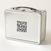 Box Boîte à lunch personnalisée avec code QR scannable (Devant)