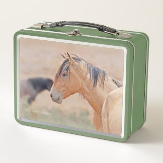 Box Boîte à lunch portrait de cheval sauvage
