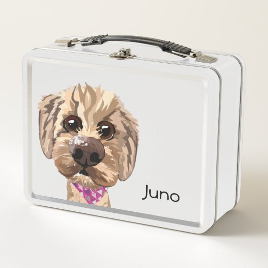 Box Boîte à lunch pour chien "Juno" personnalisable (Devant)