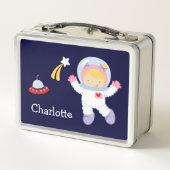 Box Boîte à lunch pour petite fille astronaute (Dos)