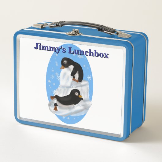 Box Boîte à lunch pour pingouins nappants (Devant)