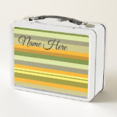 Box Boîte à lunch pour rayures d'automne (Dos)