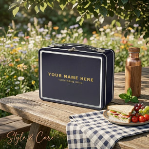 Box Boîte à lunch professionnelle avec votre nom et fo