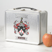 Box Boîte à Lunch Smith Nom de Famille et Blason (En situation)