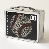 Box Boîte à lunch softball personnalisable (Devant)