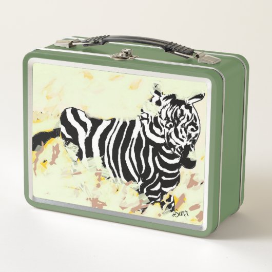 Box Boîte à lunch : Zebra, sur la course (Devant)