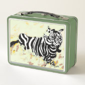 Box Boîte à lunch : Zebra, sur la course (Dos)