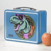 Box Boîtes à lunch monogramme personnalisées Hipster T (En situation)
