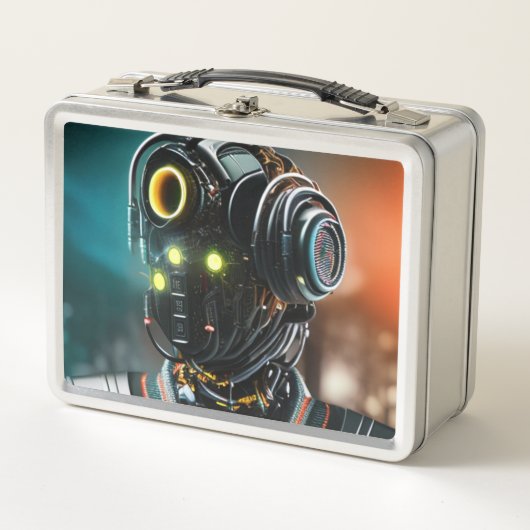 Box Boîtier à lunch en inox Robot 3 (Devant)