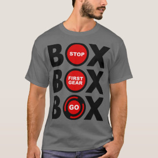 Box Box Box Box F1 Pitstop Lollipop Design T-shirt