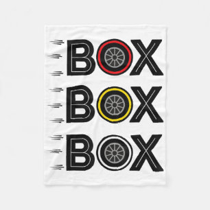 Box Box Pit Radio Call Band Compound Motorsport Fleece Deken