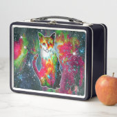 Box Chat cosmique Boîte à lunch en métal oméga (En situation)