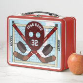 Box Classiques de hockey personnalisé Boîte à lunch en (En situation)
