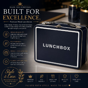 Box Créez une boîte à lunch unique avec votre texte