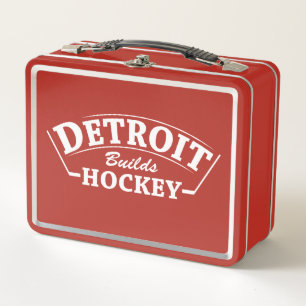 Box Detroit bâtisse le hockey - Boîte à lunch rouge