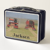 Box Deux Red Combine une boîte à lunch métallique pour (Devant)