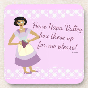 Box Deze Druiven Grappige Kitsch Huisvrouw Kunst Onderzetter