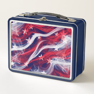 Box Drapeau américain classique boîte à lunch personna