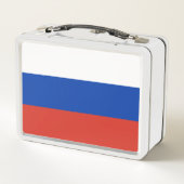 Box Drapeau russe (Russie) Boîte à lunch métallique (Dos)