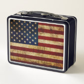 Box Etats-Unis / Boîte à lunch pour drapeau grungé (Dos)
