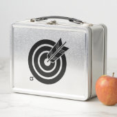 Box Flèche frappant une cible ronde Boîtes à lunch (En situation)