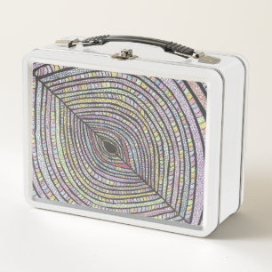 Box Kian Boîtes à lunch avec art abstrait dessiné à