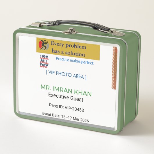 Box Lunch Boxes | Birthday | Custom | Photo (Devant)