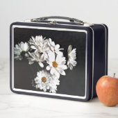 Box Mallette à lunch florale Daisy noir et blanc (En situation)